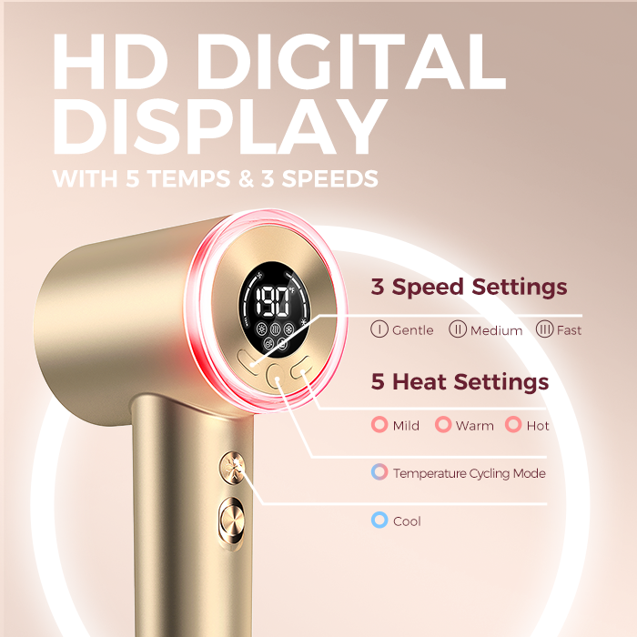 Goolioo HD1  Hair Dryer Glod