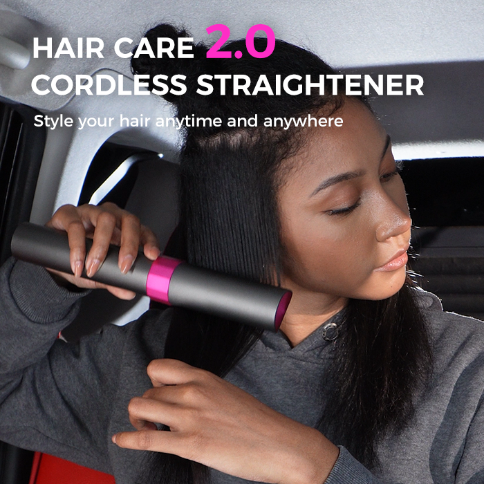 GOOLIOO Cordless Hair Straightener Brush